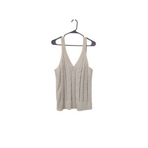 Banana Republic Sleeveless Knit Sweater Top Size Large